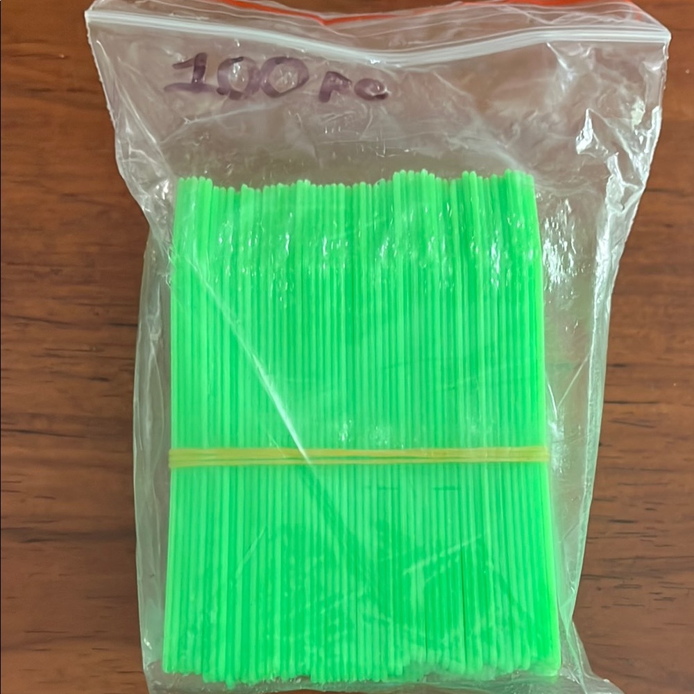 Green plant label stakes